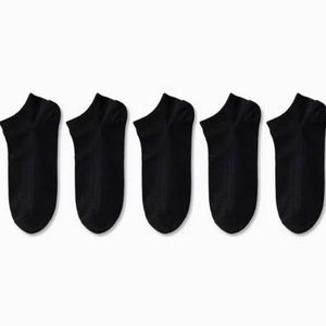 5 Pack Black Ankle Socks Soft Lightweight Low Cut Ankle Socks